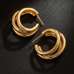 💎 Punk Oval Hoop Earrings–Stylish & Minimalist Statement Jewelry 🎁 Buy 1 Get 1 FREE 🚚 Free Delivery
