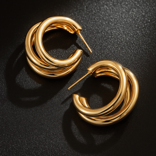 💎 Punk Oval Hoop Earrings–Stylish & Minimalist Statement Jewelry 🎁 Buy 1 Get 1 FREE 🚚 Free Delivery