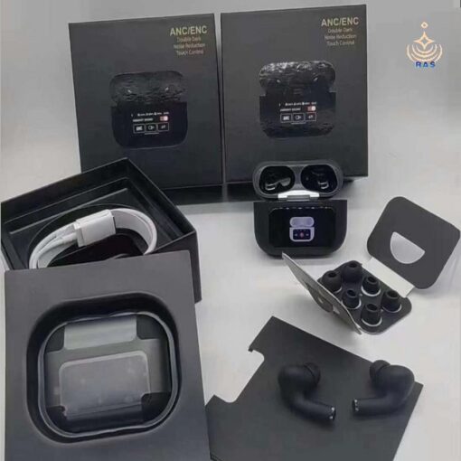 🎧 A9 Pro LCD Display AirPods White & Black Color Available - Image 7