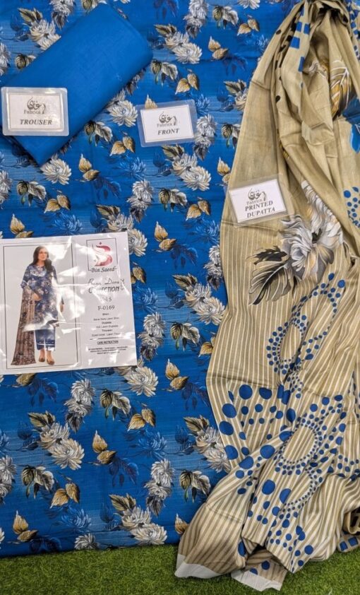 Binsaeed❤️ Bana Dora 3-Piece Unstitched Suit Summer Lawn Collection 2025 - Image 6