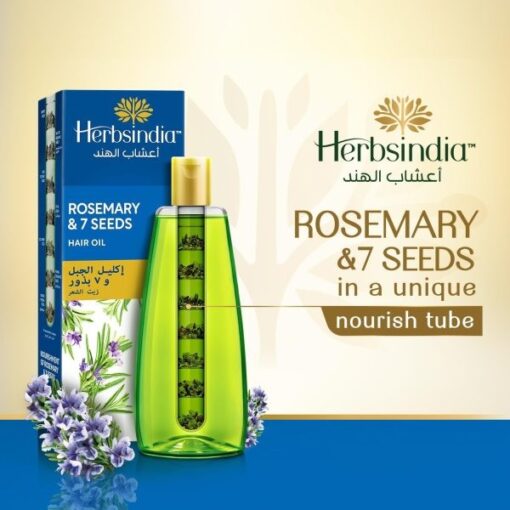 Herbs India 7 Seed Hair Oil With Rosemary – 280ml - Image 5
