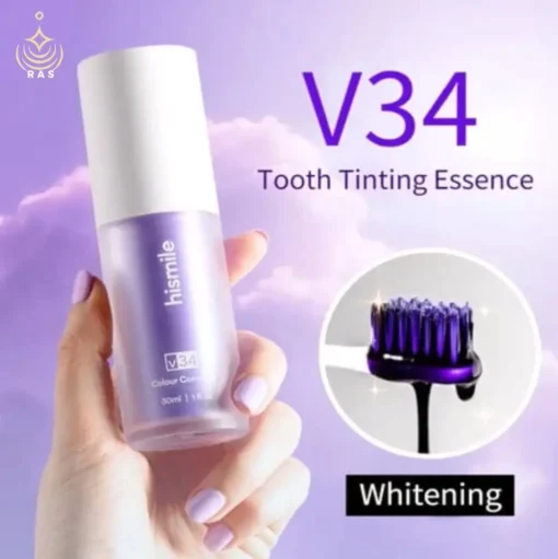 Hismile V34 Teeth Whitening Serum+2 Mini Toothbrushes - Image 5
