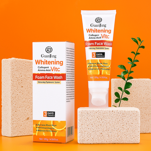 Vitamin C Foam Face Wash – Anti-Freckles, Deep Cleansing, Blackhead Remover | 100g | Free Delivery - Image 2