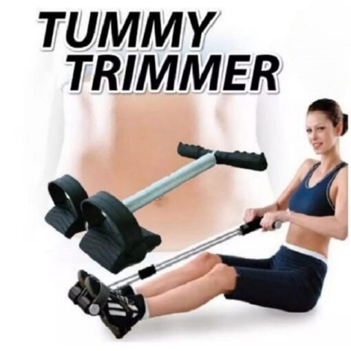 💪 Tummy Trimmer – Double Spring | Foot Pedal Resistance Band 🏋️‍♂️ High-Quality Abdominal Exerciser for Men & Women
