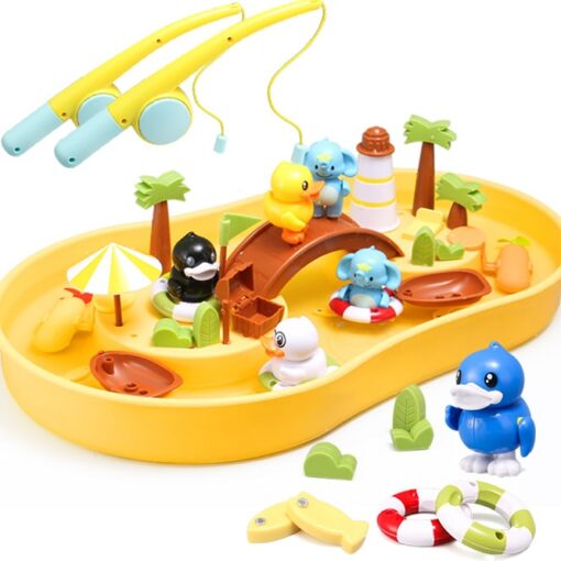 Discovery & Exploration Water Park & Beach Playset for Kids Multicolor, Battery Operated, Fun Fishing & Bath Game - Image 9