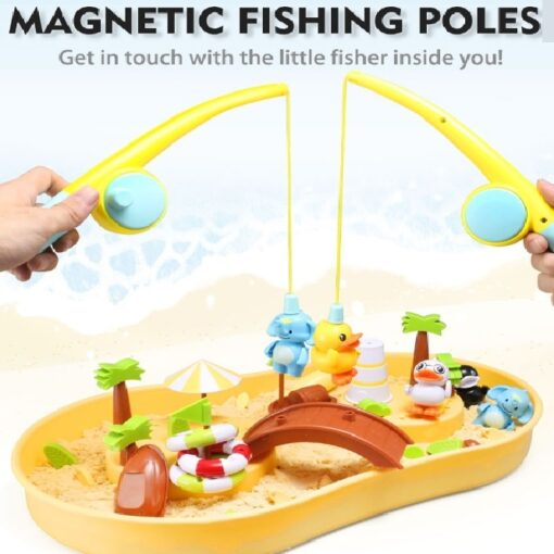 Discovery & Exploration Water Park & Beach Playset for Kids Multicolor, Battery Operated, Fun Fishing & Bath Game - Image 3