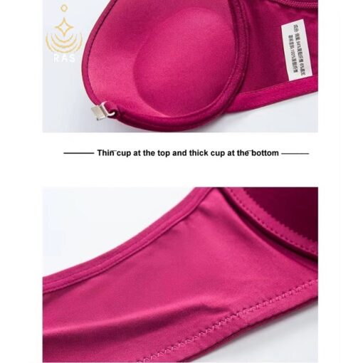 Elegant Butterfly Back Push-Up Bra & Panty Set – Front Closure, Comfortable Everyday Lingerie - Image 6