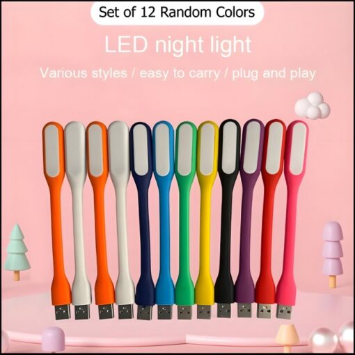 12Pcs USB Mini LED Light Lamps – Portable & Flexible for Power Banks, Laptops & Reading - Image 2