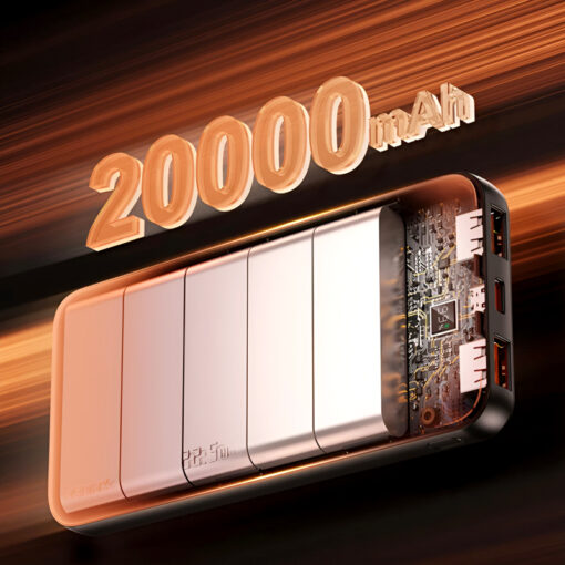Remax RPP-623 Powerbank 20000mAh | 20W+22.5W Fast Charging | LED Display | Dual Input | Multi-Device Compatibility - Image 12