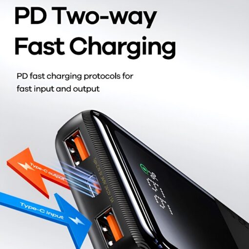 Remax RPP-623 Powerbank 20000mAh | 20W+22.5W Fast Charging | LED Display | Dual Input | Multi-Device Compatibility - Image 3