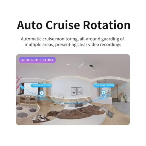 🛡️ Smart 4K 8MP Indoor WiFi Security Camera With Dual Lenses, Night Vision & Two-Way Audio - Image 8