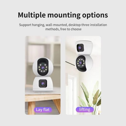 🛡️ Smart 4K 8MP Indoor WiFi Security Camera With Dual Lenses, Night Vision & Two-Way Audio - Image 13