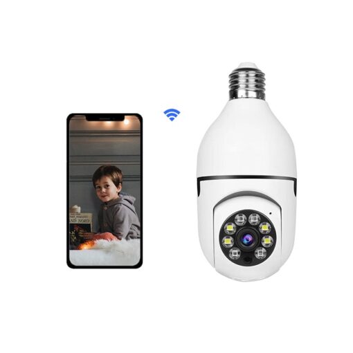 V380 Full HD 1080P Wireless PTZ IP Bulb Camera with Night Vision, Wide Angle, and Two-Way Audio - Image 3