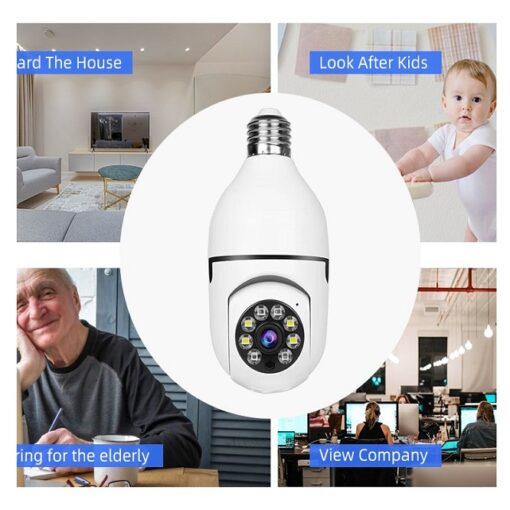 V380 Full HD 1080P Wireless PTZ IP Bulb Camera with Night Vision, Wide Angle, and Two-Way Audio - Image 9