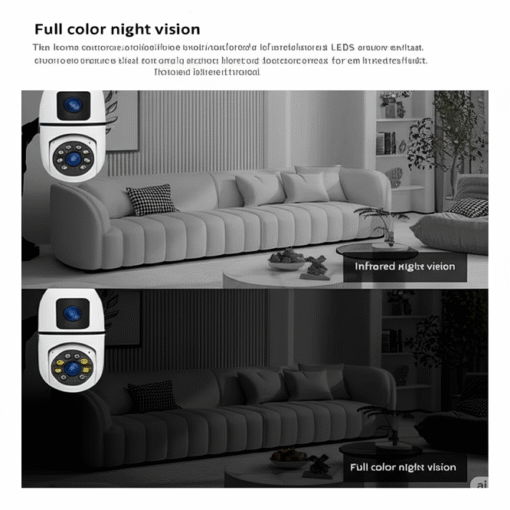 Wireless 360° PTZ Smart Bulb Camera – 4MP Dual Lens | 1080P HD | Night Vision | Two-Way Audio | IP WiFi Surveillance - Image 3