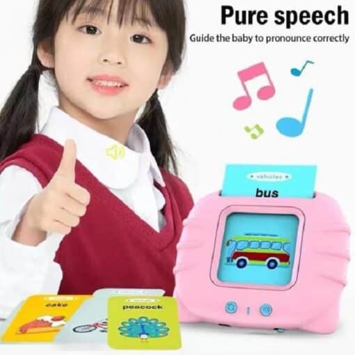 Audible Flash Cards for Kids | Montessori English Learning Toy | Early Educational Device | Ages 3+ - Image 3