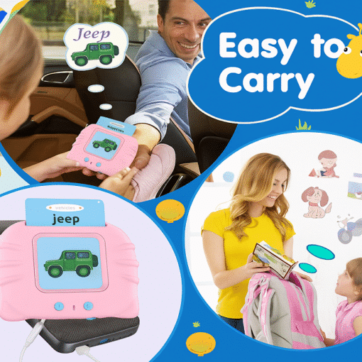 Audible Flash Cards for Kids | Montessori English Learning Toy | Early Educational Device | Ages 3+ - Image 5