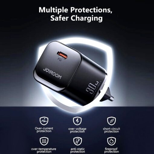 Joyroom JR-TCF07EU 30W PD Super Fast USB-C Charger-Compact, Durable & Travel-Friendly - Image 9