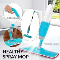 Healthy Spray Mop with Microfiber Cloth - Easy-to-Use Floor Cleaner Spray Mop & Refill Bottle  Product Description: