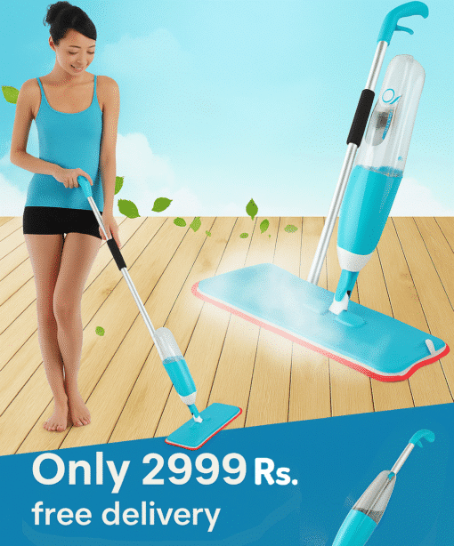 Healthy Spray Mop with Microfiber Cloth - Easy-to-Use Floor Cleaner Spray Mop & Refill Bottle  Product Description: - Image 4