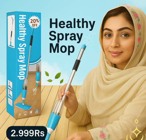 Product Title: Healthy Spray Mop with Microfiber Cloth - Easy-to-Use Floor Cleaner Spray Mop & Refill Bottle