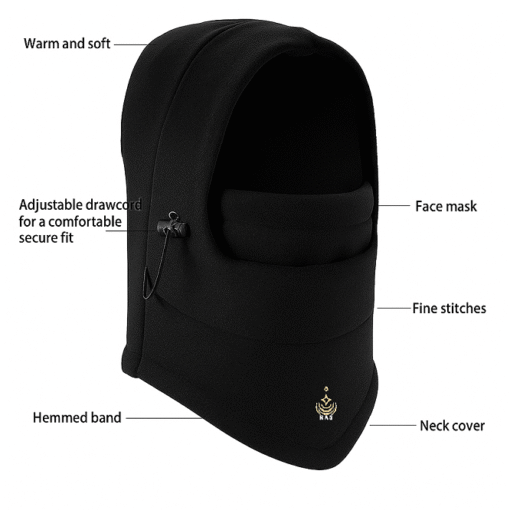 Pack of 2 - 6-in-1 Unisex Winter Fleece Thermal Balaclava–Neck Warmer, Ski Snood & Hood - Image 8