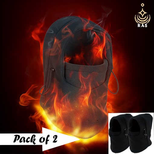 Pack of 2 - 6-in-1 Unisex Winter Fleece Thermal Balaclava–Neck Warmer, Ski Snood & Hood - Image 7