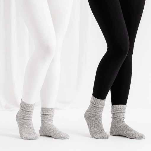 🖤🤍 Pack of 2 Tights Black & White Flexible, Stretchable & Stylish Perfect for Daily Wear! - Image 4