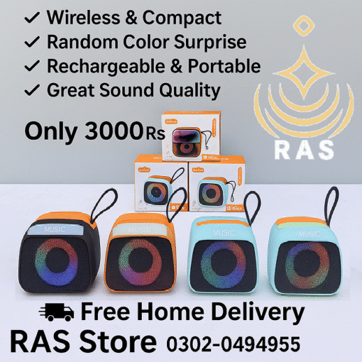Portable Mini Bluetooth Speaker with LED Lights, Rechargeable & Wireless - Image 12
