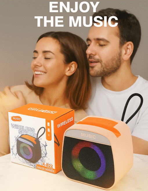 Portable Mini Bluetooth Speaker with LED Lights, Rechargeable & Wireless - Image 7