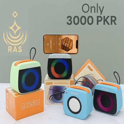 Portable Mini Bluetooth Speaker with LED Lights, Rechargeable & Wireless - Image 10