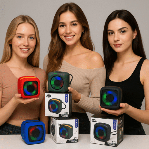 X-911 Wireless Mini Bluetooth Speaker with LED Lights-Rechargeable & Portable-Indoor/Outdoor Use-Random Color - Image 11