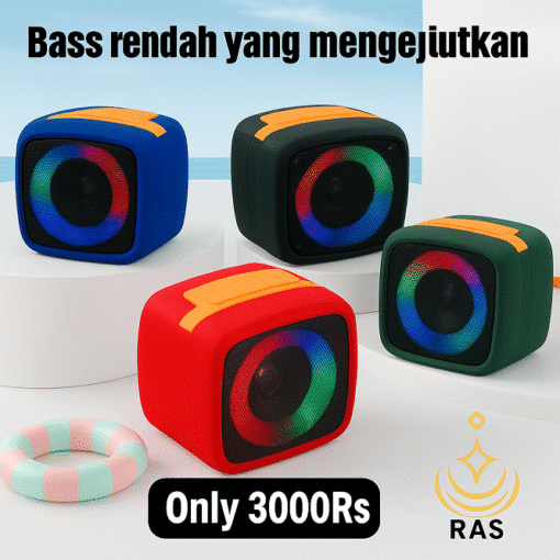 X-911 Wireless Mini Bluetooth Speaker with LED Lights-Rechargeable & Portable-Indoor/Outdoor Use-Random Color - Image 6