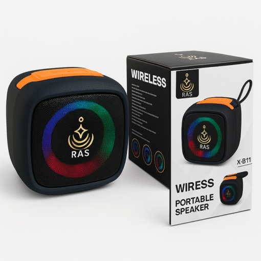 X-911 Wireless Mini Bluetooth Speaker with LED Lights-Rechargeable & Portable-Indoor/Outdoor Use-Random Color - Image 10