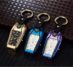 Luxury 4-in-1 Compass Watch Keychain with Arc Lighter & LED Flashlight - Image 3