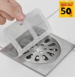 Disposable Hair Drain Catcher Mesh Sticker – Anti-Clog Bathroom & Kitchen Drain Filter (15 PCS Pack) - Image 18