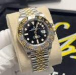 Men’s Luxury GMT Style Watch – Black & Green Bezel, Stainless Steel, Quartz (40–41mm) - Image 22