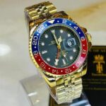 Men’s Luxury GMT Style Watch – Black & Green Bezel, Stainless Steel, Quartz (40–41mm) - Image 28