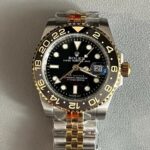 Men’s Luxury GMT Style Watch – Black & Green Bezel, Stainless Steel, Quartz (40–41mm) - Image 7