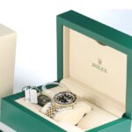 Men’s Luxury GMT Style Watch – Black & Green Bezel, Stainless Steel, Quartz (40–41mm) - Image 23