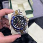 Men’s Luxury GMT Style Watch – Black & Green Bezel, Stainless Steel, Quartz (40–41mm) - Image 3